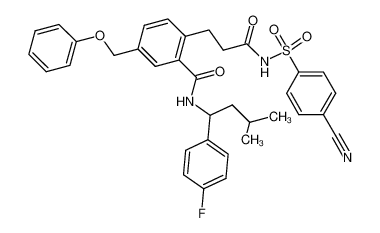 N-(4-cyanophenylsulfonyl)-3-(2-((3-methyl-1-(4-fluorophenyl)butyl)carbamoyl)-4-phenoxymethylphenyl)propanamide CAS:499152-07-7 manufacturer & supplier