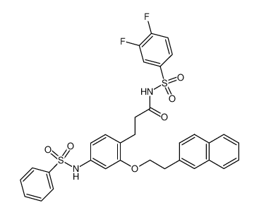 N-(3,4-difluorophenylsulfonyl)-3-(2-(2-(naphthalen-2-yl)ethoxy)-4-phenylsulfonylaminophenyl)propanamide CAS:499153-27-4 manufacturer & supplier