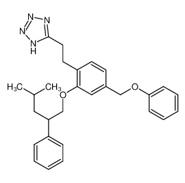 1-(2-(tetrazol-5-yl)ethyl)-2-(4-methyl-2-phenylpentyloxy)-4-phenoxymethylbenzene CAS:499154-21-1 manufacturer & supplier