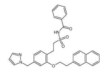 N-(2-(2-(2-(naphthalen-2-yl)ethoxy)-4-(pyrazol-1-ylmethyl)phenyl)ethylsulfonyl)benzamide CAS:499154-25-5 manufacturer & supplier