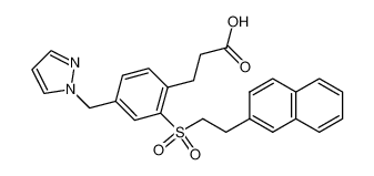 3-(2-(2-(naphthalen-2-yl)ethylsulfonyl)-4-(pyrazol-1-ylmethyl)phenyl)propanoic acid CAS:499154-44-8 manufacturer & supplier