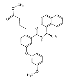 4-(2-((1R)-1-(naphthalen-1-yl)ethylcarbamoyl)-4-(3-methoxyphenoxy)phenyl)butanoic acid methyl ester CAS:499154-64-2 manufacturer & supplier