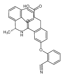 3-(2-((1R)-1-(naphthalen-1-yl)ethylcarbamoyl)-4-(2-cyanophenoxy)phenyl)propanoic acid CAS:499155-00-9 manufacturer & supplier