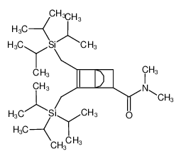 9,10-Bis-[(triisopropylsilanyl)-methyl]-tricyclo[4.2.2.01,6]dec-9-ene-7-carboxylic acid dimethylamide CAS:499158-34-8 manufacturer & supplier