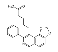 2-Hexanone, 6-(8-phenyl-1,3-dioxolo[4,5-f]isoquinolin-9-yl)- CAS:499181-92-9 manufacturer & supplier