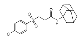 Propanamide, 3-[(4-chlorophenyl)sulfonyl]-N-tricyclo[3.3.1.13,7]dec-1-yl- CAS:499190-60-2 manufacturer & supplier