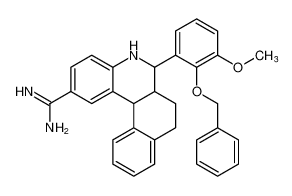 Benzo[k]phenanthridine-2-carboximidamide,5,6,6a,7,8,12b-hexahydro-6-[3-methoxy-2-(phenylmethoxy)phenyl]- CAS:499216-30-7 manufacturer & supplier