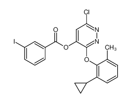 6-chloro-3-(2-cyclopropyl-6-methylphenoxy)-4-pyridazinyl 3-iodobenzoate CAS:499232-36-9 manufacturer & supplier