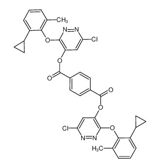 bis[6-chloro-3-(2-cyclopropyl-6-methylphenoxy)-4-pyridazinyl] terephthalate CAS:499232-60-9 manufacturer & supplier