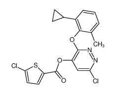 6-chloro-3-(2-cyclopropyl-6-methylphenoxy)-4-pyridazinyl 5-chloro-2-thiophenecarboxylate CAS:499233-51-1 manufacturer & supplier