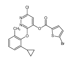 6-chloro-3-(2-cyclopropyl-6-methylphenoxy)-4-pyridazinyl 5-bromo-2-thiophenecarboxylate CAS:499233-54-4 manufacturer & supplier