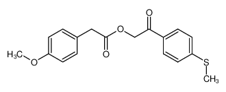 4-methylthiophenacyl 4-methoxyphenylacetate CAS:499784-00-8 manufacturer & supplier