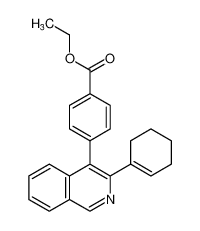 Benzoic acid, 4-[3-(1-cyclohexen-1-yl)-4-isoquinolinyl]-, ethyl ester CAS:499786-22-0 manufacturer & supplier