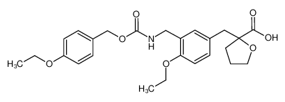 2-(3-{[({[4-ethoxybenzyl]oxy}carbonyl)amino]methyl}-4-ethoxybenzyl)tetrahydro-2-furancarboxylic acid CAS:499788-34-0 manufacturer & supplier