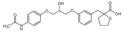 2-{3-[3-(4-acetylaminophenoxy)2(R)-hydroxypropoxy]-benzyl}tetrahydro-2-furancarboxylic acid CAS:499788-72-6 manufacturer & supplier