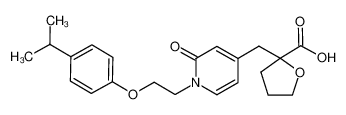 2-({1-[2-(4-isopropylphenoxy)ethyl]-2-oxo-1,2-dihydro-4-pyridinyl}-methyl)tetrahydrofuran-2-furancarboxylic acid CAS:499789-75-2 manufacturer & supplier