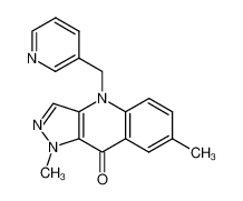 1,7-DIMETHYL-4-(3-PYRIDINYLMETHYL)-1,4-DIHYDRO-9H-PYRAZOLO[4,3-b]QUINOLIN-9-ONE CAS:499791-52-5 manufacturer & supplier