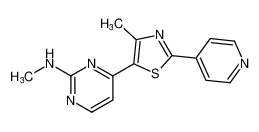 2-Pyrimidinamine, N-methyl-4-[4-methyl-2-(4-pyridinyl)-5-thiazolyl]- CAS:499796-07-5 manufacturer & supplier