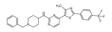 N-(1-benzylpiperidin-4-yl)-4-(4-methyl-2-(4-(trifluoromethyl)phenyl)thiazol-5-yl)pyrimidin-2-amine CAS:499796-66-6 manufacturer & supplier