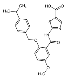 2-(2-((4-isopropylbenzyl)oxy)-5-methoxybenzamido)thiazole-5-carboxylic acid CAS:499989-57-0 manufacturer & supplier