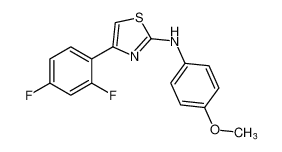 2-Thiazolamine, 4-(2,4-difluorophenyl)-N-(4-methoxyphenyl)- CAS:499996-25-7 manufacturer & supplier