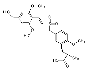 N-[2-Methoxy-5-({[(E)-2-(2,4,6-trimethoxyphenyl)vinyl]sulfonyl}me thyl)phenyl]-L-alanine CAS:592543-24-3 manufacturer & supplier