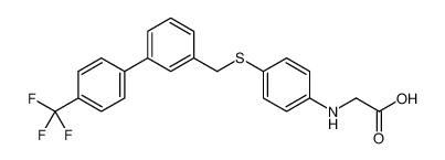 2-[4-[[3-[4-(trifluoromethyl)phenyl]phenyl]methylsulfanyl]anilino]acetic acid CAS:648438-17-9 manufacturer & supplier