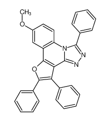 7-methoxy-3,10,11-triphenylfuro[3,2-c][1,2,4]triazolo[4,3-a]quinoline CAS:675597-43-0 manufacturer & supplier