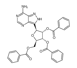 (1S)-1-(7-amino-1(2)H-pyrazolo[4,3-d]pyrimidin-3-yl)-tri-O-benzoyl-D-1,4-anhydro-ribitol CAS:67560-80-9 manufacturer & supplier