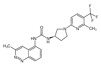 (R)-1-(1-(6-methyl-5-(trifluoromethyl)pyridin-2-yl)pyrrolidin-3-yl)-3-(3-methylcinnolin-5-yl)urea CAS:675602-20-7 manufacturer & supplier