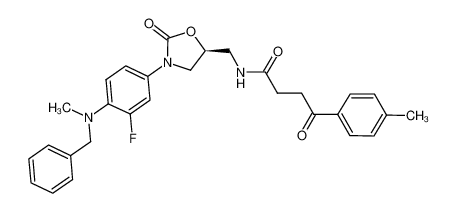 (S)-N-[[3-(3-fluoro-4-[methylbenzylamin]phenyl)-2-oxo-5-oxazolidinyl]methyl]-4-(4-methylphenyl)-4-oxobutanamide CAS:675608-94-3 manufacturer & supplier