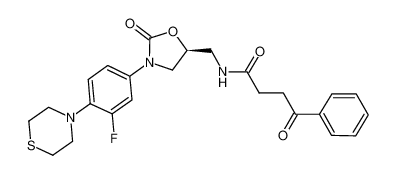 (S)-N-[[3-(3-fluoro-4-thiomorpholinylphenyl)-2-oxo-5-oxazolidinyl]methyl]-4-oxo-4-phenylbutanamide CAS:675608-98-7 manufacturer & supplier