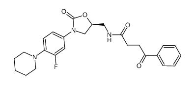 (S)-N-[[3-(3-fluoro-4-piperidylphenyl)-2-oxo-5-oxazolidinyl]methyl]-4-oxo-4-phenylbutanamide CAS:675609-00-4 manufacturer & supplier