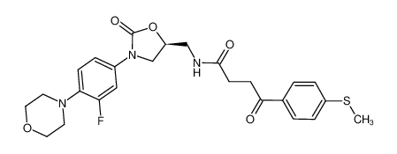 (S)-N-[[3-(3-fluoro-4-morpholinylphenyl)-2-oxo-5-oxazolidinyl]methyl]-4-oxo-4-(4-thiomethyl)phenylbutanamide CAS:675609-11-7 manufacturer & supplier