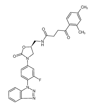 (S)-N-[[3-(3-fluoro-4-benzotriazolylphenyl)-2-oxo-5-oxazolidinyl]methyl]-4-(2,4-dimethylphenyl)-4-oxobutanamide CAS:675609-17-3 manufacturer & supplier