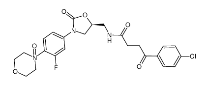 (S)-N-[[3-(3-fluoro-4-morpholinylphenyl)-2-oxo-5-oxazolidinyl]methyl]-4-(4-chlorophenyl)-4-oxobutanamide-N-oxide CAS:675609-24-2 manufacturer & supplier