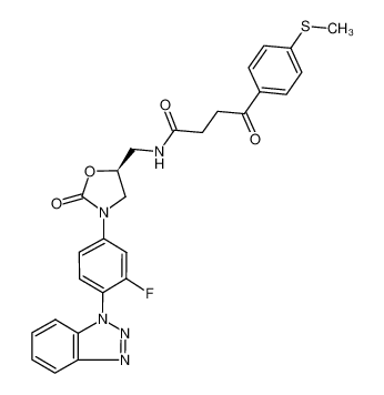 (S)-N-[[3-(3-fluoro-4-benzotriazolylphenyl)-2-oxo-5-oxazolidinyl]methyl]-4-oxo-4-(4-thiomethylphenyl)butanamide CAS:675609-65-1 manufacturer & supplier