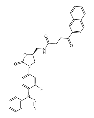 (S)-N-[[3-(3-fluoro-4-benzotriazolylphenyl)-2-oxo-5-oxazolidinyl]methyl]-4-(2-naphthyl)-4-oxobutanamide CAS:675609-66-2 manufacturer & supplier