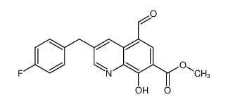 methyl 3-(4-fluorobenzyl)-5-formyl-8-hydroxyquinoline-7-carboxylate CAS:675610-31-8 manufacturer & supplier