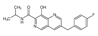 3-(4-fluorobenzyl)-8-hydroxy-N-isopropyl-1,6-naphthyridine-7-carboxamide CAS:675613-11-3 manufacturer & supplier