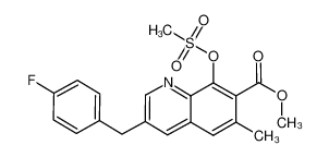 methyl 3-(4-fluorobenzyl)-6-methyl-8-((methylsulfonyl)oxy)quinoline-7-carboxylate CAS:675614-64-9 manufacturer & supplier