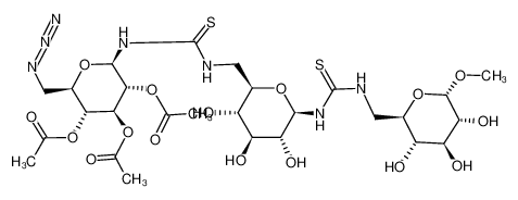 methyl 6-deoxy-6-[N'-{6-deoxy-6-[N'-(2,3,4-tri-O-acetyl-6-azido-6-deoxy-β-D-glucopyranosyl)thioureido]-6-deoxy-β-D-glucopyranosyl}thioureido]-α-D-glucopyranoside CAS:675616-87-2 manufacturer & supplier