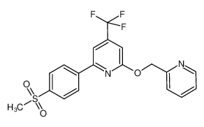 2-[4-(methylsulphonyl)phenyl]-6-[(2-pyridinylmethyl)oxy]-4-(trifluoromethyl)pyridine CAS:675618-09-4 manufacturer & supplier