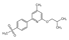 2-isobutoxy-4-methyl-6-(4-(methylsulfonyl)phenyl)pyridine CAS:675618-30-1 manufacturer & supplier