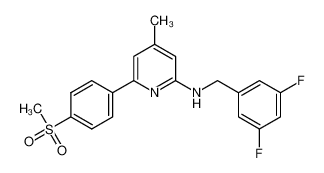 N-(3,5-difluorobenzyl)-4-methyl-6-(4-(methylsulfonyl)phenyl)pyridin-2-amine CAS:675618-34-5 manufacturer & supplier