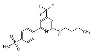 N-butyl-6-(4-(methylsulfonyl)phenyl)-4-(trifluoromethyl)pyridin-2-amine CAS:675618-38-9 manufacturer & supplier