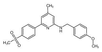 N-(4-methoxybenzyl)-4-methyl-6-(4-(methylsulfonyl)phenyl)pyridin-2-amine CAS:675618-40-3 manufacturer & supplier