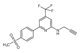 6-(4-(methylsulfonyl)phenyl)-N-(prop-2-yn-1-yl)-4-(trifluoromethyl)pyridin-2-amine CAS:675618-52-7 manufacturer & supplier