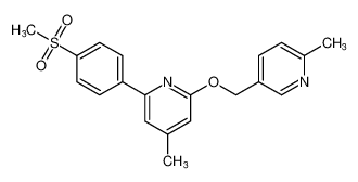 4-methyl-2-((6-methylpyridin-3-yl)methoxy)-6-(4-(methylsulfonyl)phenyl)pyridine CAS:675619-47-3 manufacturer & supplier