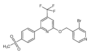 2-((3-bromopyridin-4-yl)methoxy)-6-(4-(methylsulfonyl)phenyl)-4-(trifluoromethyl)pyridine CAS:675619-78-0 manufacturer & supplier